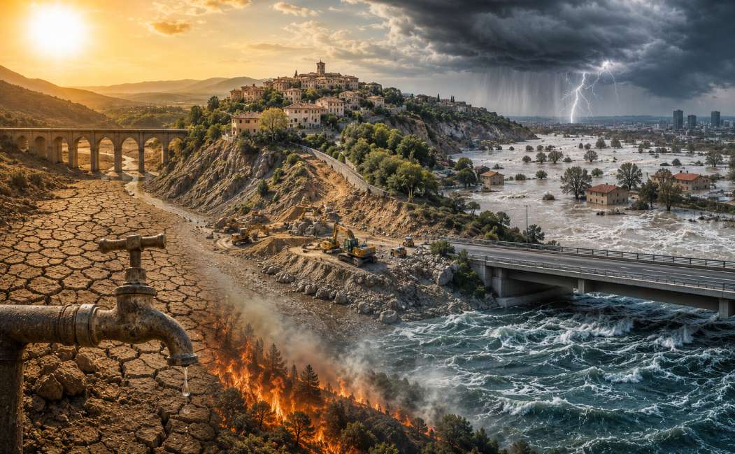 Italia sotto pressione climatica: infrastrutture, acqua e territori sono pronti ai prossimi shock?