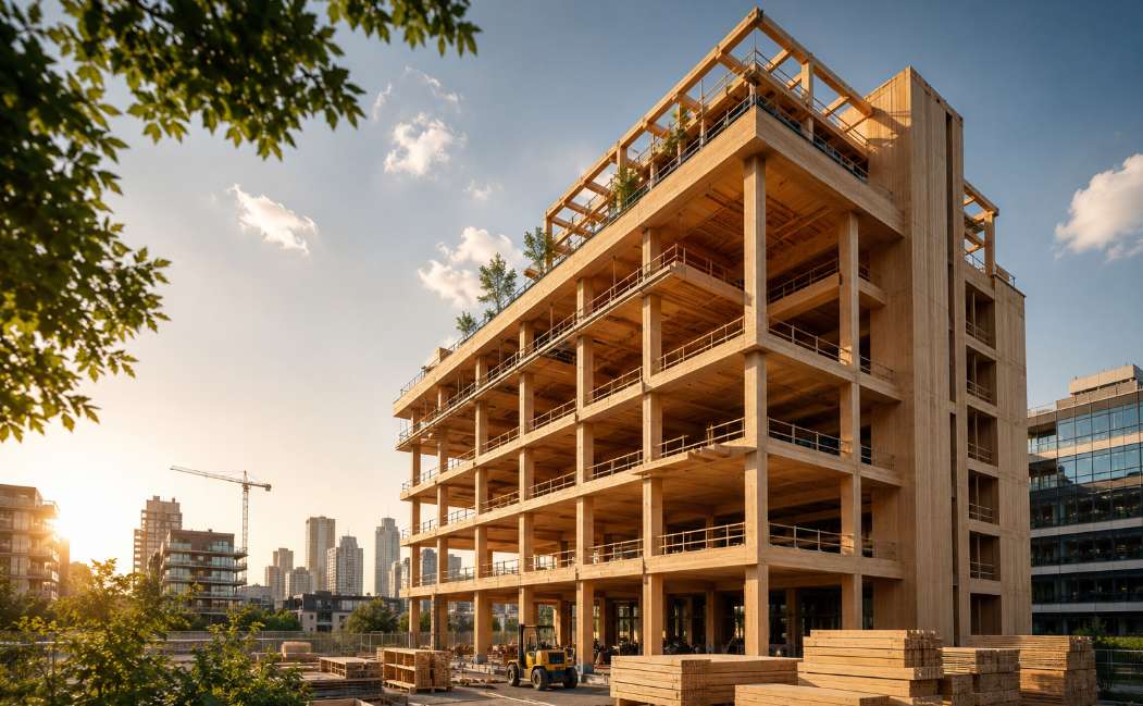 Perché sempre più aziende stanno costruendo edifici in legno invece che in cemento
