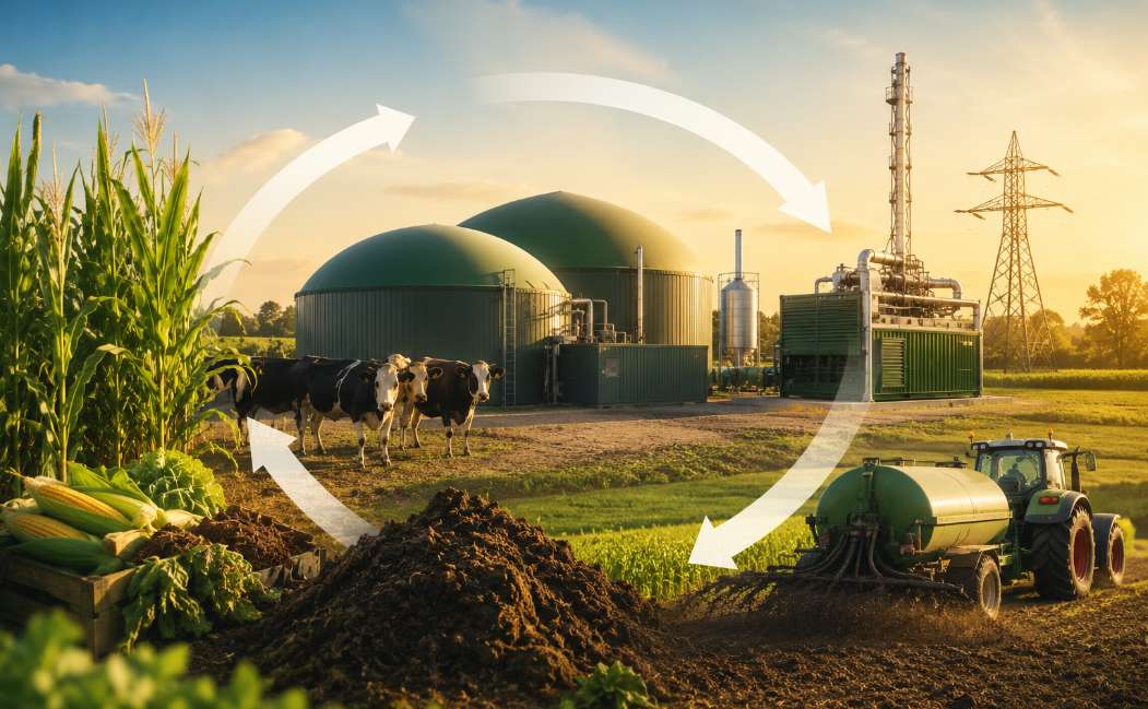 Dal campo all’energia e ritorno: perché il biogas agricolo può cambiare il modo di produrre
